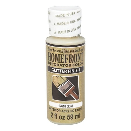 Homefront Glitter Gold Hobby Paint 2 Oz